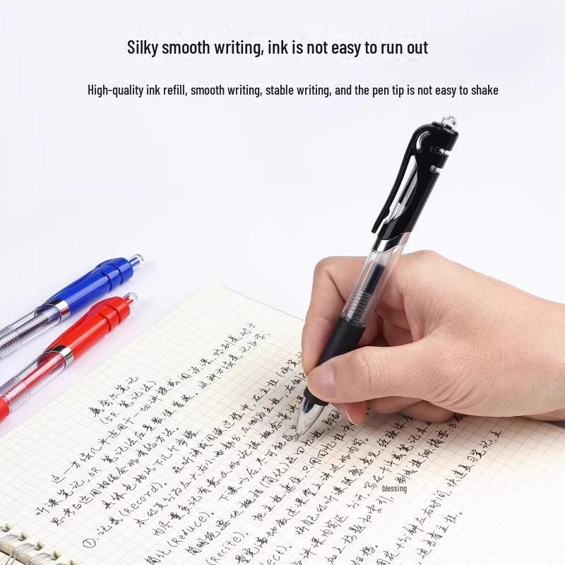 Гелевая ручка K35 Click: 0,5 мм Черный/Красный для Студентов и Офиса