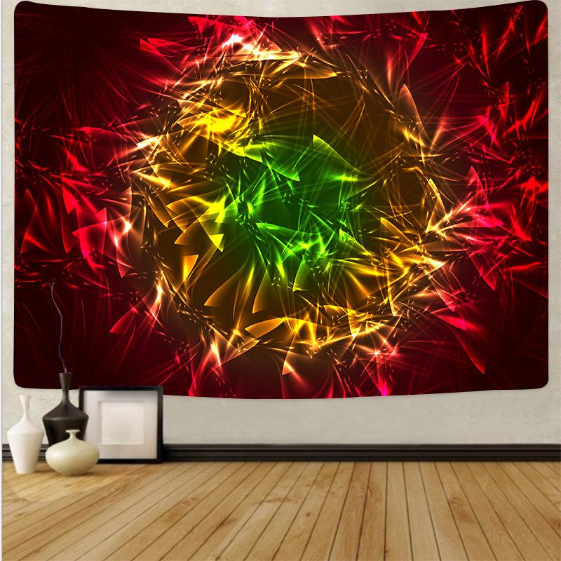Tapestry Colorful Flow Paint Wall Hanging Mandala Tapestries Modern Art Psychedelic Home Decor Wall Decor