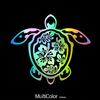 Креативные и забавные наклейки Island Lucky Blessing Turtle для фанатов и любителей мультфильмов, высокого качества для автомобилей, грузовиков, мотоциклов и ноутбуков