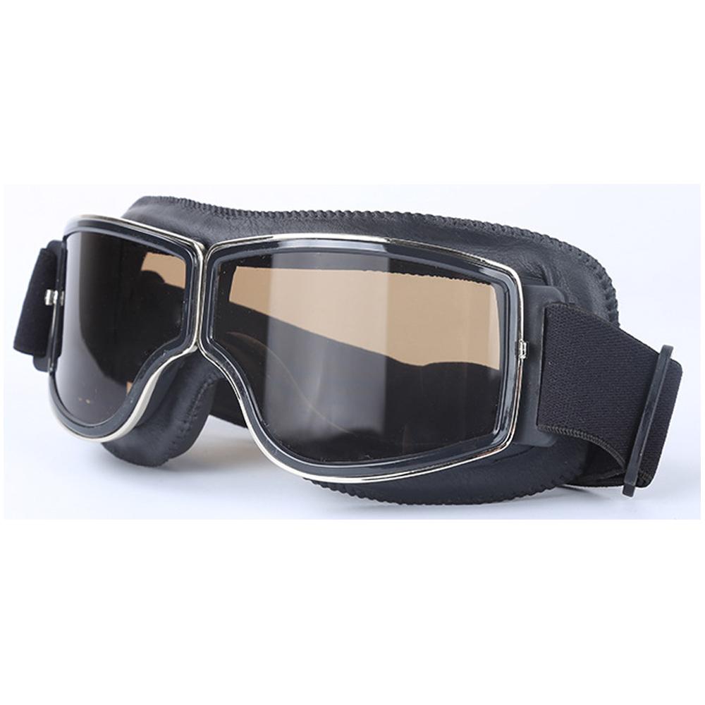 Motorcycle Vintage Retro Sunglasses Leather Goggles Glasses For Vespa Vintage Glass Motorcycle Motocross Goggles Ski