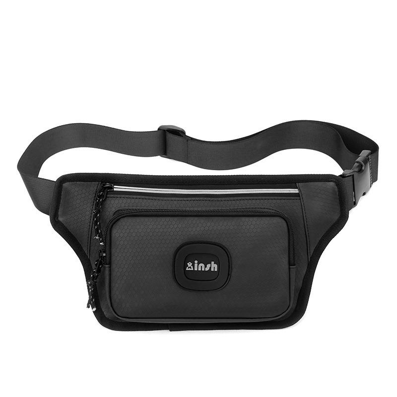 Мужская нагрудная сумка, новая кассовая сумка большой вместимости, наружное спортивное освещение, повседневная многофункциональная поясная сумка с фонариками
