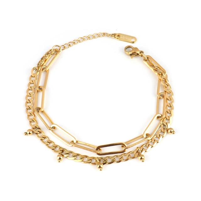 Стальной браслет для женщин, браслеты из нержавеющей стали, браслеты с подвеской в форме сердца, модные браслеты-цепочки, женские толстые браслеты, ювелирные изделия, подарок