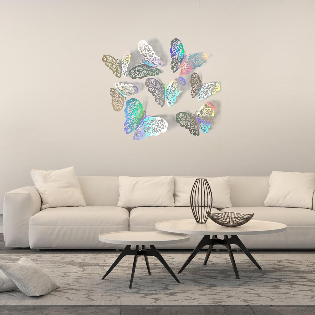 Упаковка из 12 наклеек на стену, самоклеящиеся наклейки, наклейки на насекомых, съемные наклейки на дверь спальни, холодильник, вечеринку