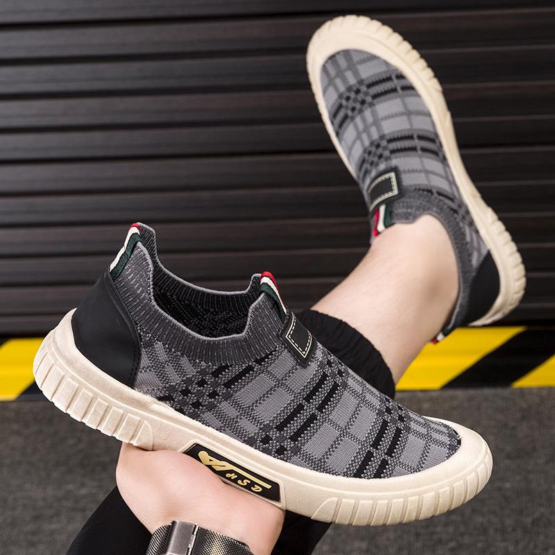 Socks mouth mesh breathable men's casual shoes breathable comfortable soft sole wear-resistant men's shoes