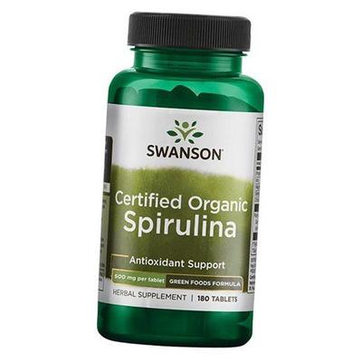 Органическая Спирулина, Certified Organic Spirulina, 180таб (71280010)