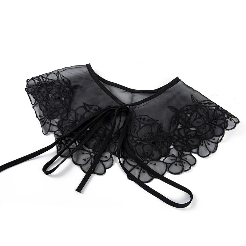 Women'S Collar Tie Bow Decorative Sweater Shirt