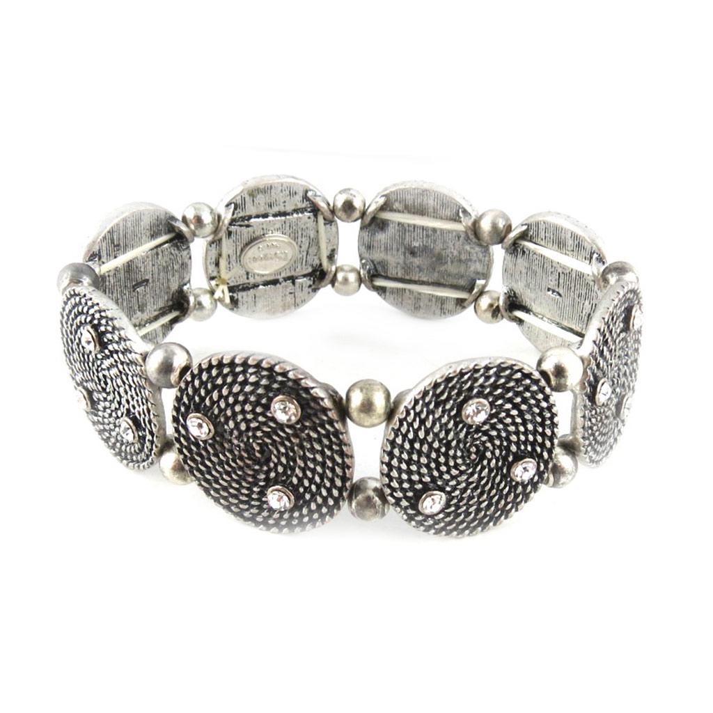 Les Trésors De Lily [E0363] - White/White 'Neolys' Designer Bracelet