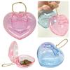 1Pcs Heart-shaped Love Plastic Storage Box Jewelry Candy Packaging Pendant Container Jewelry Case