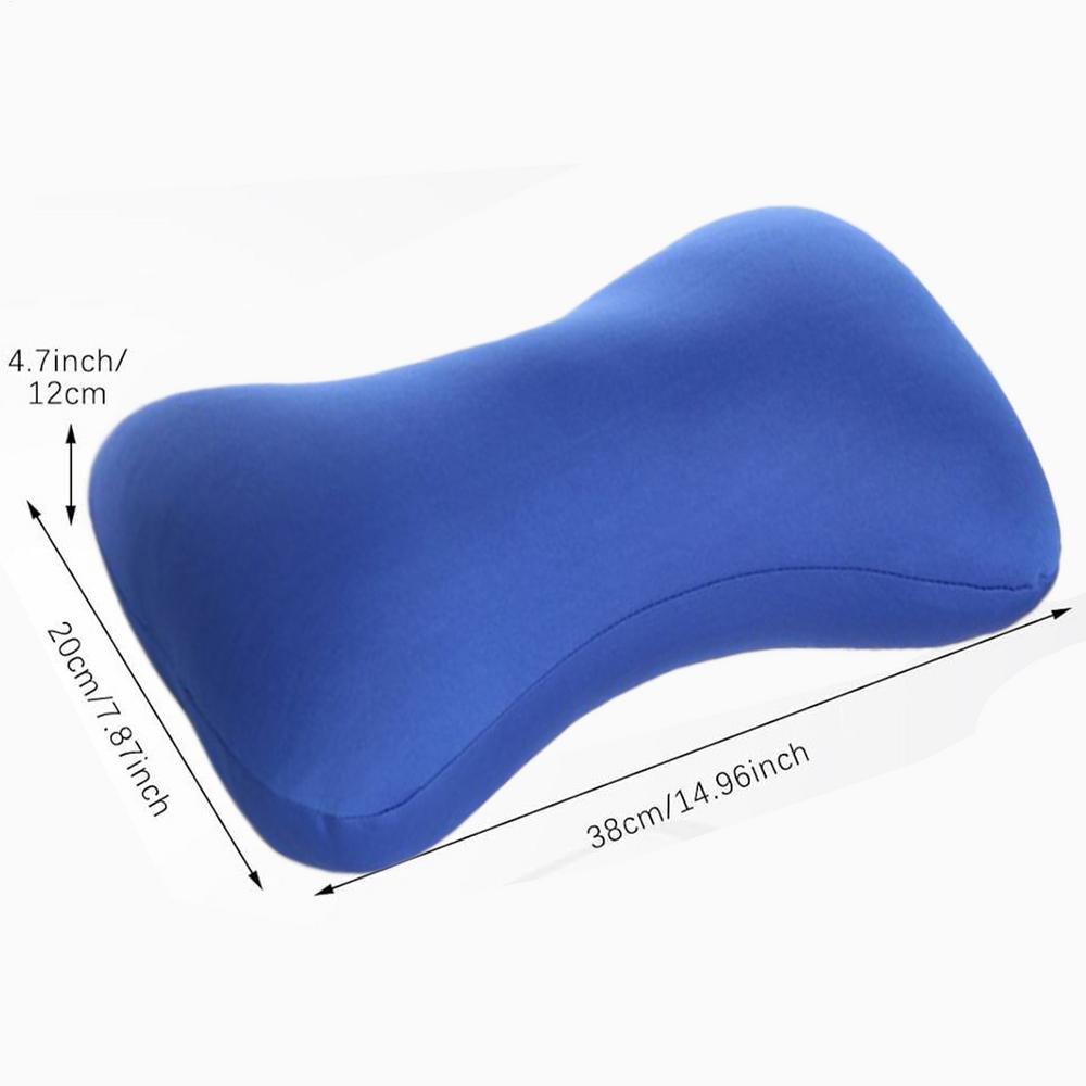 Подушка для шеи с микрогранулами, шейная подушка, портативная поддержка, подголовник, подушка для кемпинга, путешествий, самолета, автомобиля, кровати, полета