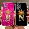 Милый Чехол с Буквами для Samsung Galaxy A13 A23 A33 A53 5G Прозрачный Силиконовый Мягкий TPU Парные Чехлы для Samsung A13 4G Capa