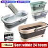 Portable Mop Bucket Foldable Laundry Basket With Wheel Folding Water Basin Household Item For Washing Fishing Camping Basin