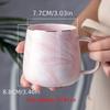1 шт. Керамическая ЧашкаКружка для КофеКружка для ЗавтракаСкандинавский Стиль Чашка с Мраморным Рисунком Кружки для Пары Идея Подарка Для Друзей Семьи для кафе Кружка для Напитков