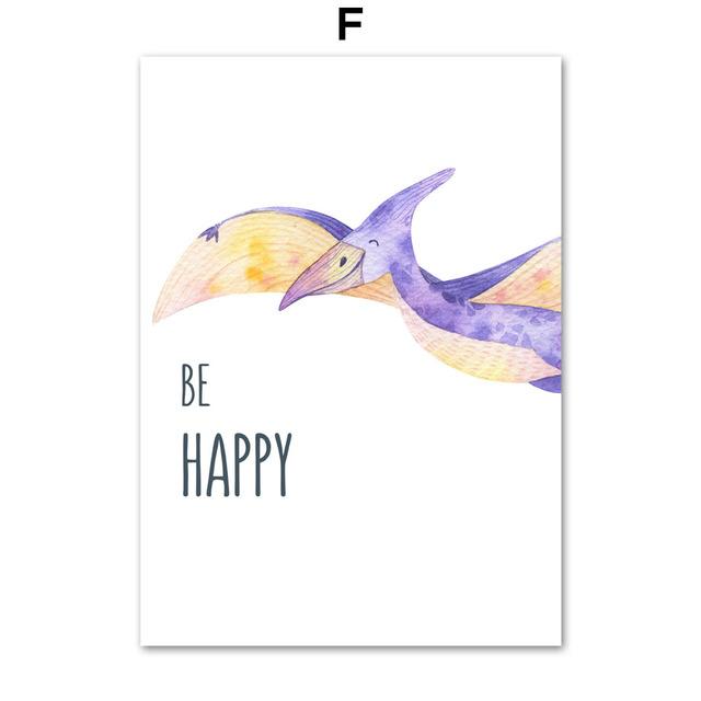 Динозавр стегозавр трицератопс настенная живопись на холсте плакаты на скандинавскую тему и принты настенные панно для детской комнаты Декор для детской комнаты