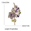 Высококачественный сплав тяжелой промышленности горный хрусталь брошь в виде букета роз элегантная женская одежда брошь ювелирные изделия булавка