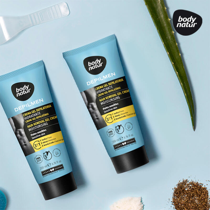 [BODY NATUR] Hair Removal Cream Men Body Sensitive Skin 200ml
