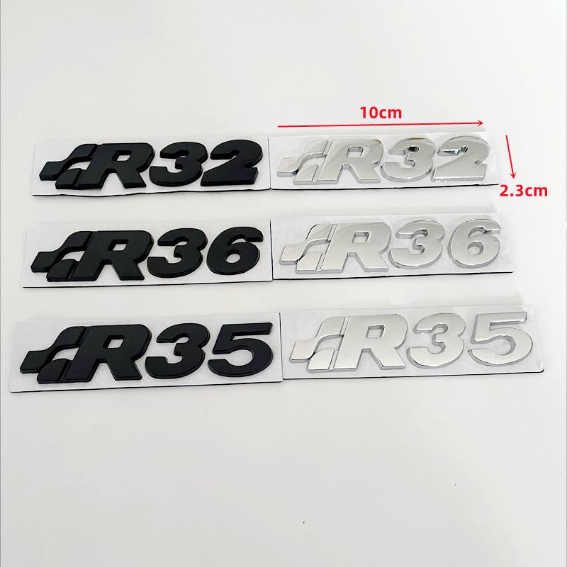 ASGBH1 3D Металлическая наклейка-эмблема на багажник R32 R35 R36 Для VW SR32 SR35 SR36 Volkswagen Golf MK4 Passat Tiguan
