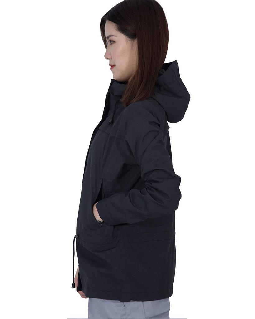 Дождевик Rain Mountain Black [Arashiyama] Женская одежда, гольф, парка, ветровка, куртка, [Защита от холода, водонепроницаемый, ветрозащитный] для активного отдыха, рыбалка,