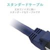 ELECOM LAN Cable CAT8 3m Unbreakable Claw Blue Metallic LD-OCTT/BM30