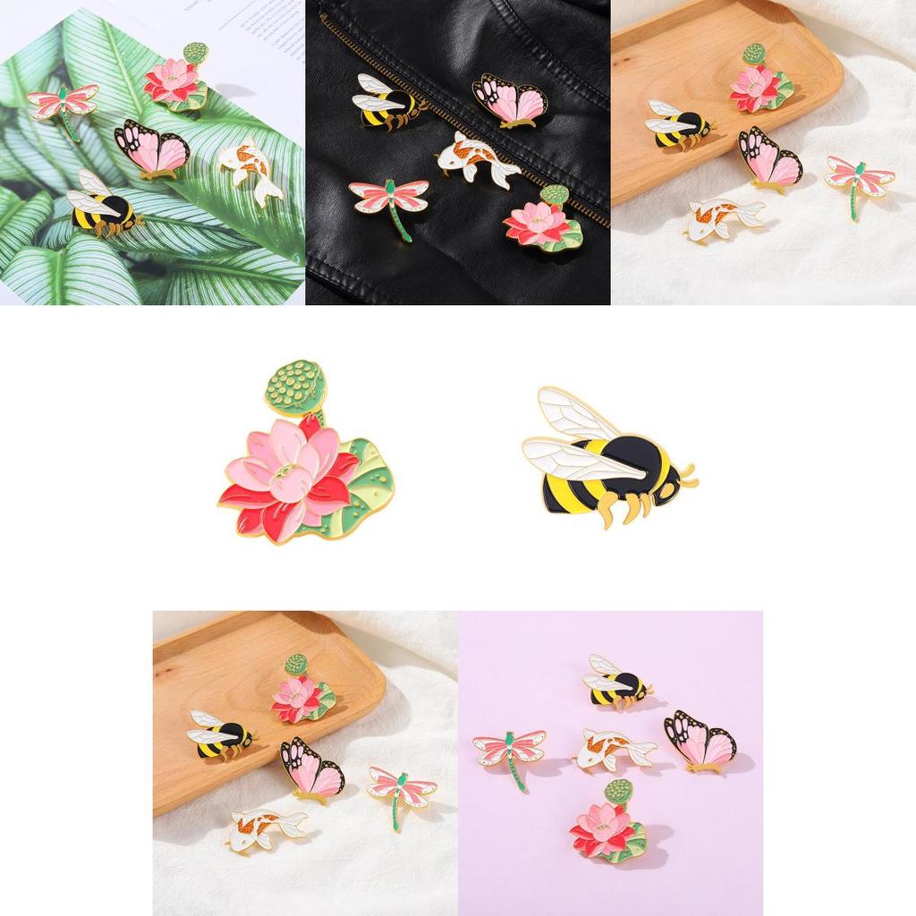 Unique Cartoon Animal Pins With Elegant Metal Badges For Stylish Outfits