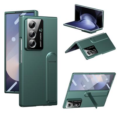 Чехол-подставка с кронштейном для защиты объектива для Samsung Galaxy Z Fold 7 6 5 4, ультратонкий, со стеклянной защитной пленкой для экрана