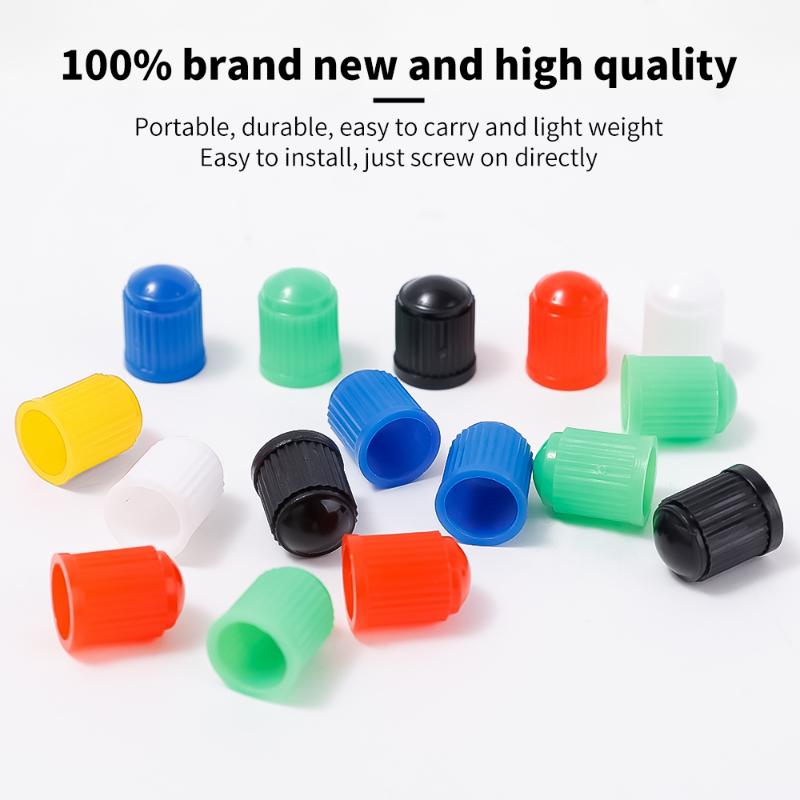 10PCS Valves Tyre Stem Air Caps Dustproof Caps Car Tire Valve Stem Caps Car Truck Bike Wheel Tires Caps for American Valves