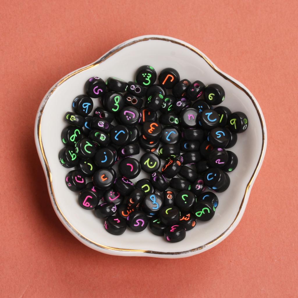 6,5 мм бусины акриловые ручной работы круглые подарки своими руками арабские модные ожерелья ювелирные изделия 50 шт аксессуары браслет