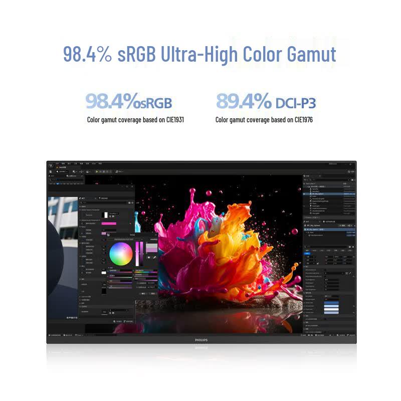 Philips 27-inch 2K IPS 75Hz HDR Monitor CN plug (adapter included)
