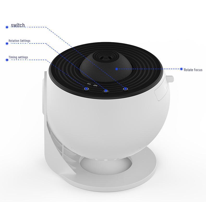 Galaxy Starry Sky Projection Lamp: Creative Bedroom Atmosphere Lamp for Kids