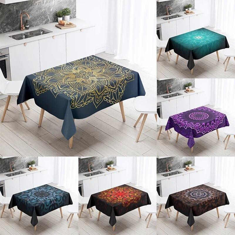Мечтательная скатерть Мандала для свадебной вечеринки, ресторана, банкета, украшение, прямоугольный кухонный стол, домашний декор