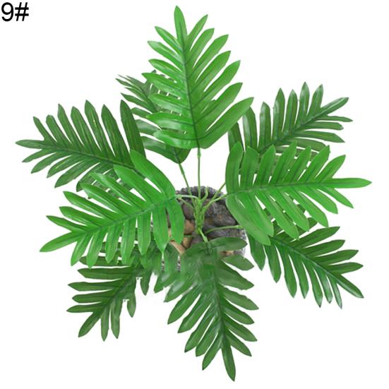 1шт искусственные пластиковые вечнозеленые растения поддельные листья деревьев зелень домашний декор