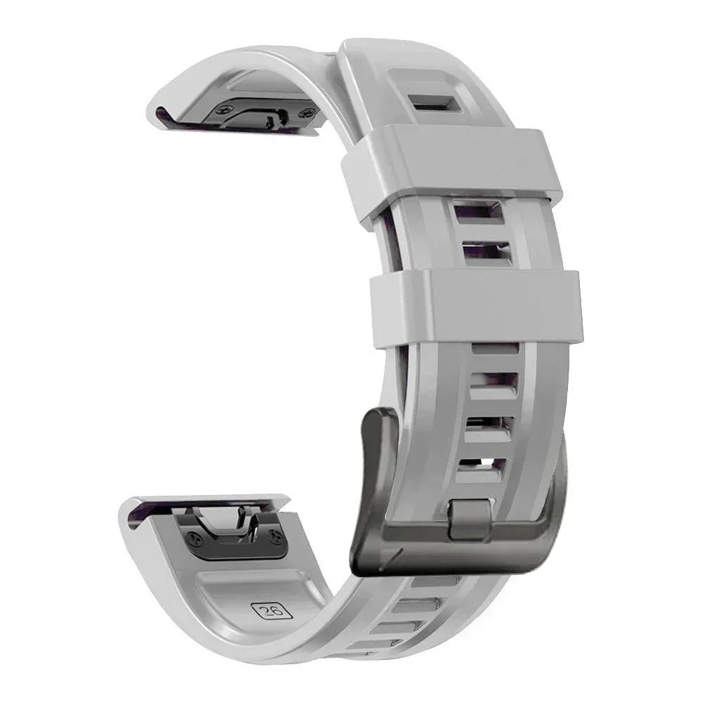 Силиконовый ремешок QuickFit 22 мм 26 мм для часов Garmin Fenix 8pro 7 7X E 6X 6 Pro 5 5X Plus Epix/Enduro/Descent Mk2i/Instinct 3