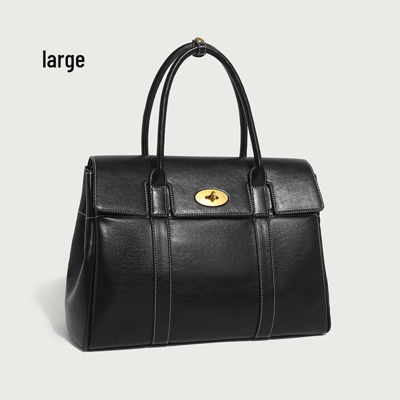 Премиальная сумка-тоут из вощеной кожи 2024: Мягкая, Вместительная, Универсальная Сумка для Поездок на Работу и Ношения через Плечо