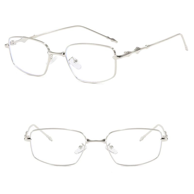 Neutral Square Irregular Anti Blue Light Glasses Trendy Small Frame Clear Optical Glasses Transparent Lens Spectacle