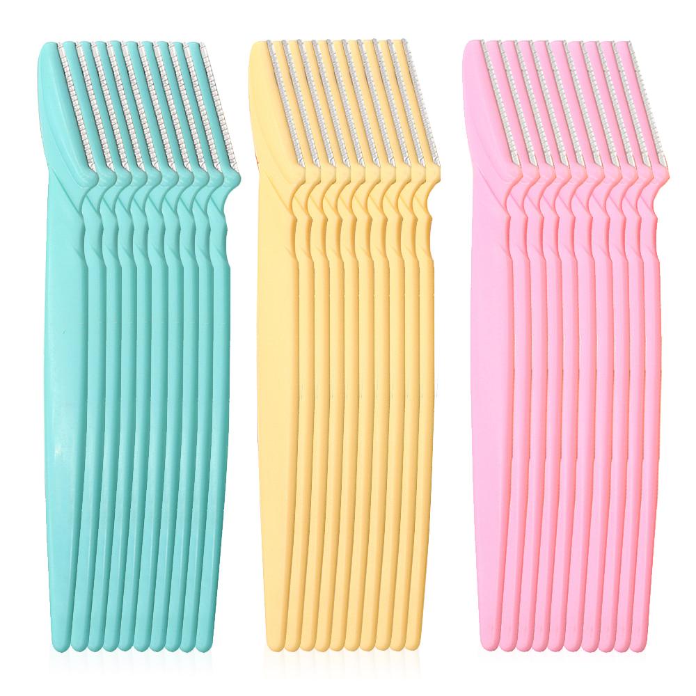 30PCS/Pack Small Professional Trimmer Safe Blade Shaping Knife Eyebrow Blades Face Hair Removal Scraper Shaver Makeup Beauty Tools