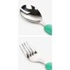 Daily Like My Buddy 2 Spoon + Fork + Chopsticks Set, Spoon + Fork + Chopsticks + Case, 01 Emerald, Korean Popular Tableware