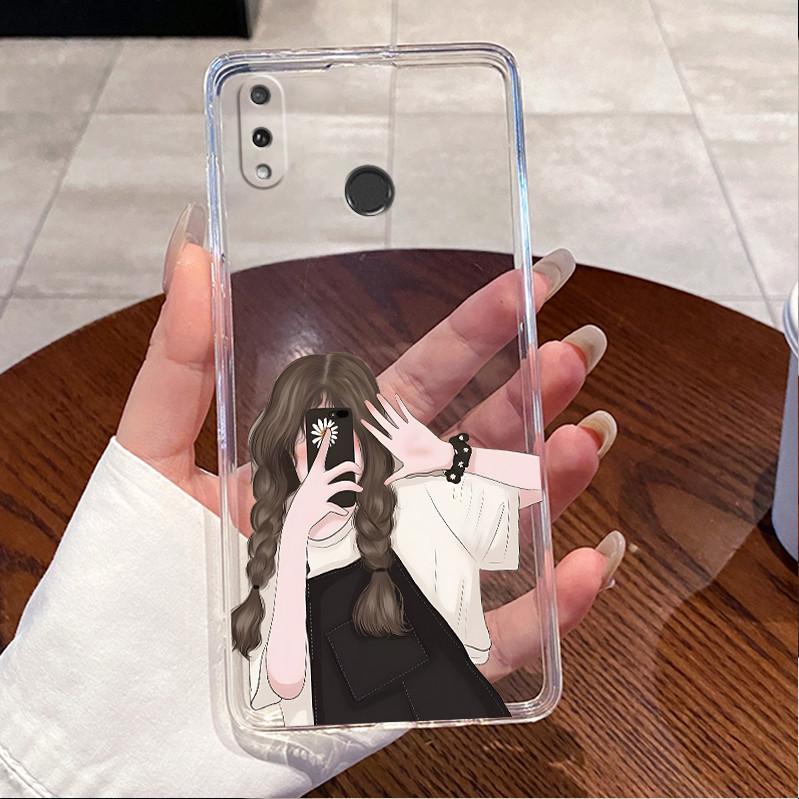 Для Huawei Y7 Prime 2019 Чехол DUB-LX1 DUB-LX3 Милый Кролик с Сердечками Прозрачный Мягкий Силиконовый Задний Чехол Huawei Y7 Pro 2019 DUB-LX2 Funda