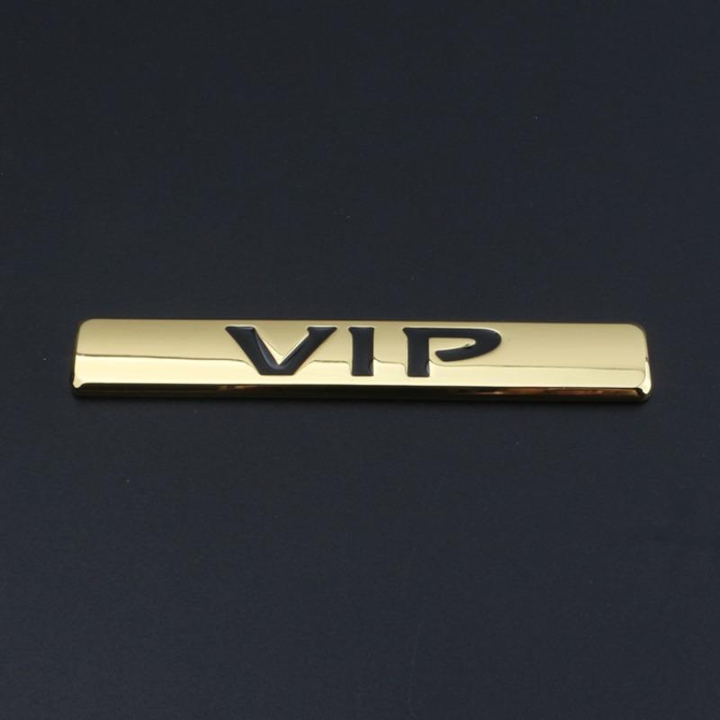 Новый персонализированный VIP логотип автомобиля слово VIP логотип на автомобиль боковой логотип декоративная наклейка модифицированный металлический логотип на багажник наклейка для японского автомобиля