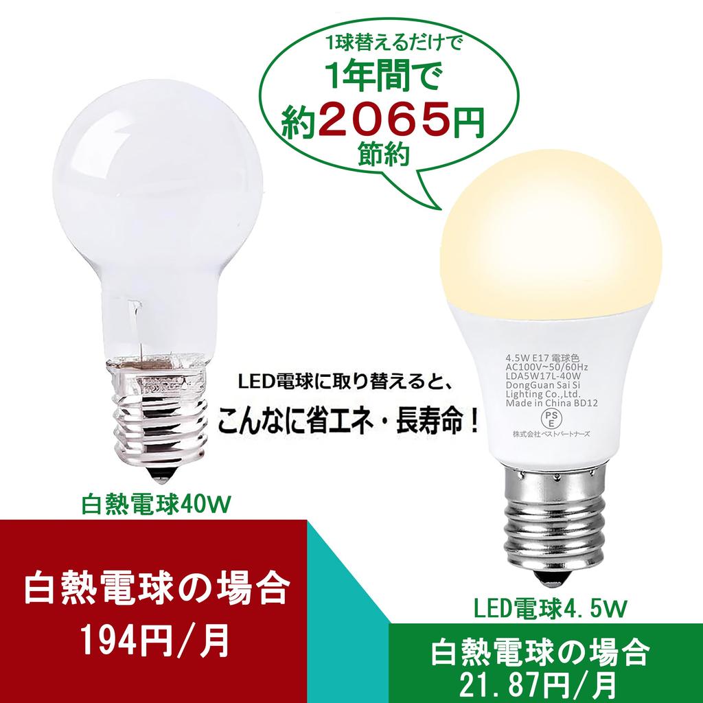 LED Light Bulb E17 Light Bulb Color Mini Krypton 40W Equivalent 210 Degrees High Color Rendering 450lm LED Light Bulb Entrance Hallway Bedroom Living
