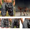 Vintage Knight warrior Skull Ghost Boxing Muay Thai Kickboxing Shorts Pants 3D Print Training Unisex Men Women Quick Dry Fitness Gym Sport Workout