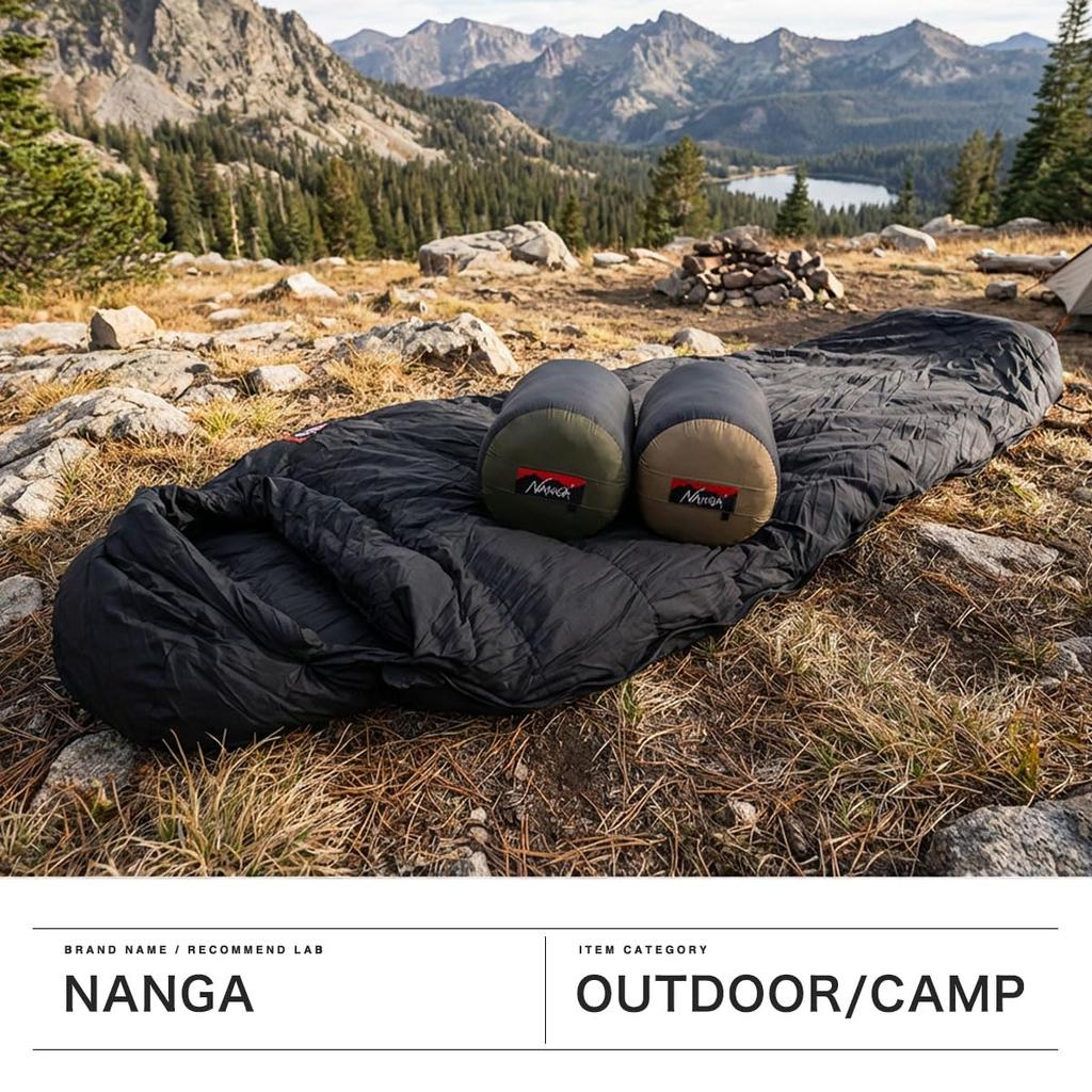 Спальный мешок NANGA AURORA TEX SQUARE FOOT 600 ЧЕРНЫЙ [NANGA] NS2443-2A019