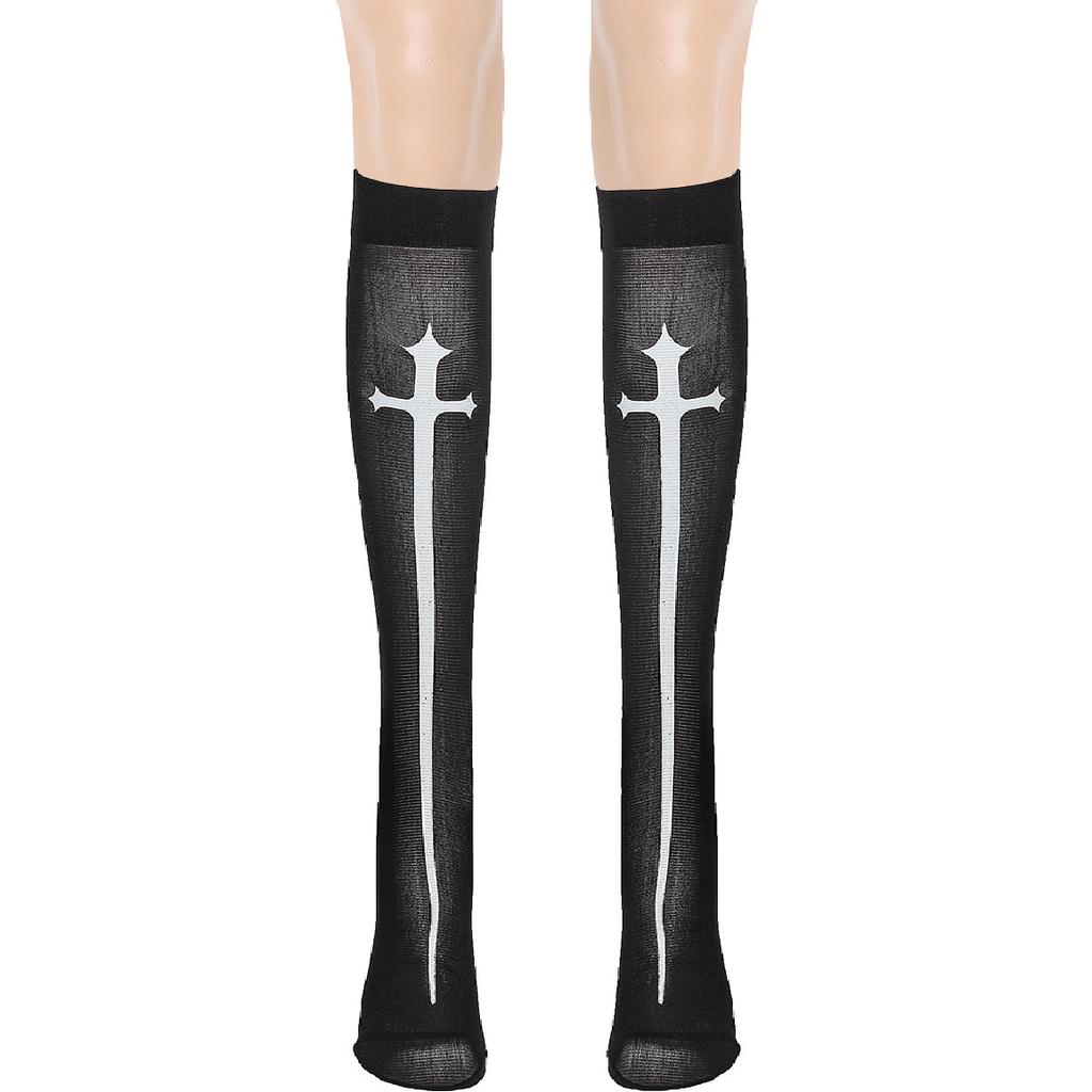 Leather Nun Uniform Halloween Costume PU Leather Punk Nun Costuecos