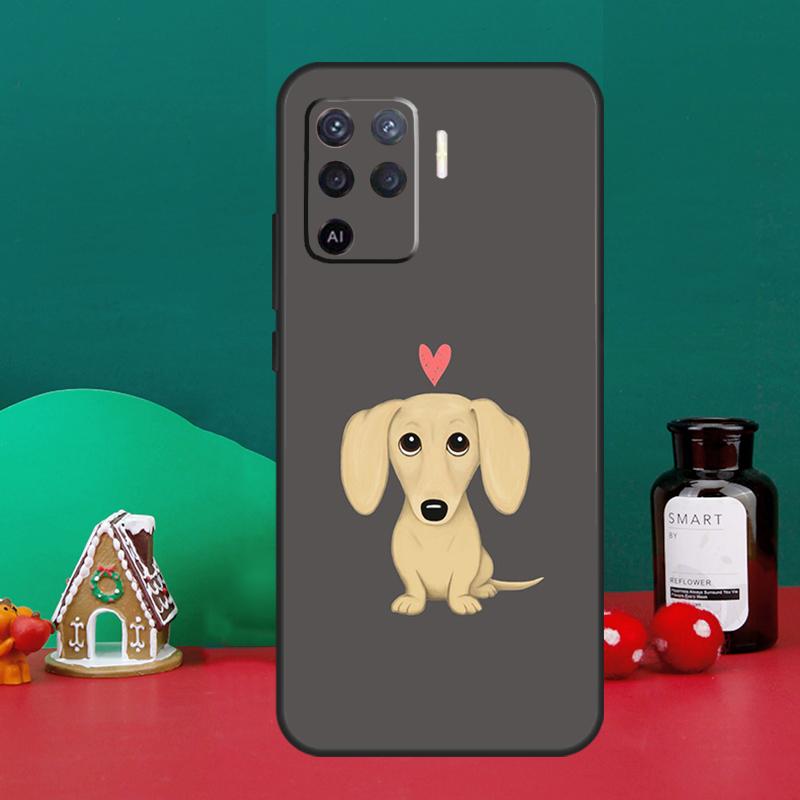 Dachshund Dog Case For Oppo A16 A76 A96 A17 A60 A40 A80 A98 A58 A78 A18 A38 A57 A74 A54 A94 A15 A5 A6 Pro