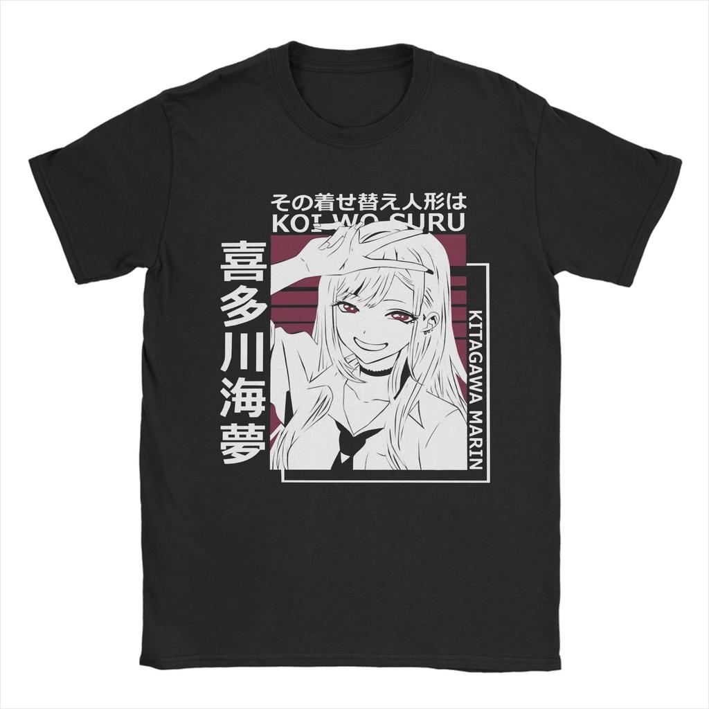 Marin Kitagawa Anime Tshirt Unisex Unisex My Dress Up Darling Awesome 100 Cotton Shirt Round Collar T Shirt New Arrival Clothes