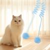 1PC Spring Plush Large Ball Cat-Teasing Stick Retractable Elastic Rope Cat Toy Self Pleasure Hanging