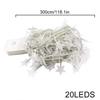 20 светодиодов Домашнее украшение Водонепроницаемые пузыри для рождественской елки Гирлянды 300 см Гирлянды Уличный светильник Шар