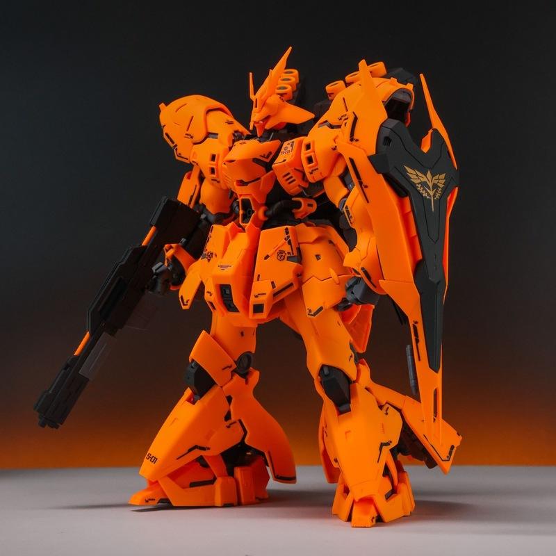 В наличии RG 1/144 Сазаби Hermès Оранжевый Сборный Подвижный Модель-кит Фигурки Коллекционирование Украшения Пластиковые Модели Игрушки Подарки