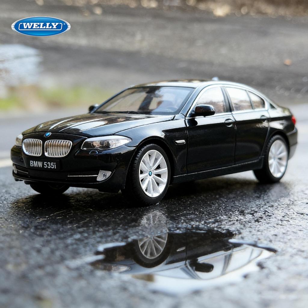 Welly 1/24 BMW 535i Металлическая Масштабная Модель Автомобиля Литье под Давлением Металл Статическая Миниатюрная Модель Коллекция Машинок Детская Игрушечная Машинка Транспортные Средства Подарки