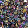 1 Bag Crushed Stone Filler Coloured Glaze Mini Chips Decorative Rocks for Home Decoration
