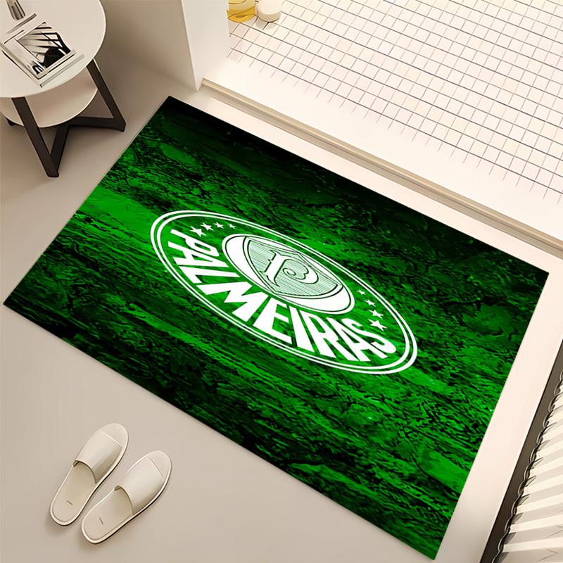1pc SE Palmeiras logo Print Area Rug - Soft, Washable Non-Slip Indoor Mat, Living Room, Home Office Decorative Rug,Office Decorative