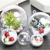 Clear Christmas Ornament Ball Plastic Plastic Fillable Ball Bauble Hanging Ornaments Wedding Party